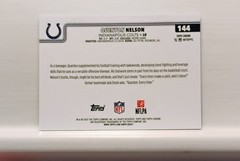 Quenton Nelson White Refractor #/30 Color Match SSP – 2025 Topps Chrome #144