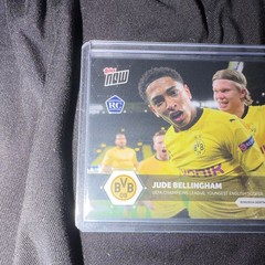 UEFA Jude Bellingham RC w Erling Haaland UCL Topps Now 2020/2021 Card #65 BVB