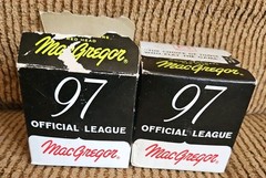 Vintage MacGregor Official League 97 Baseballs With Original Box NOB Brunswick