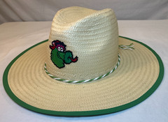 Philadelphia Phillies Phanatic Straw Sun Hat / Cowboy Hat