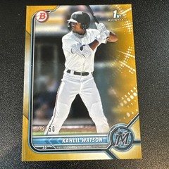 2022 Bowman Khalil Watson Gold /50