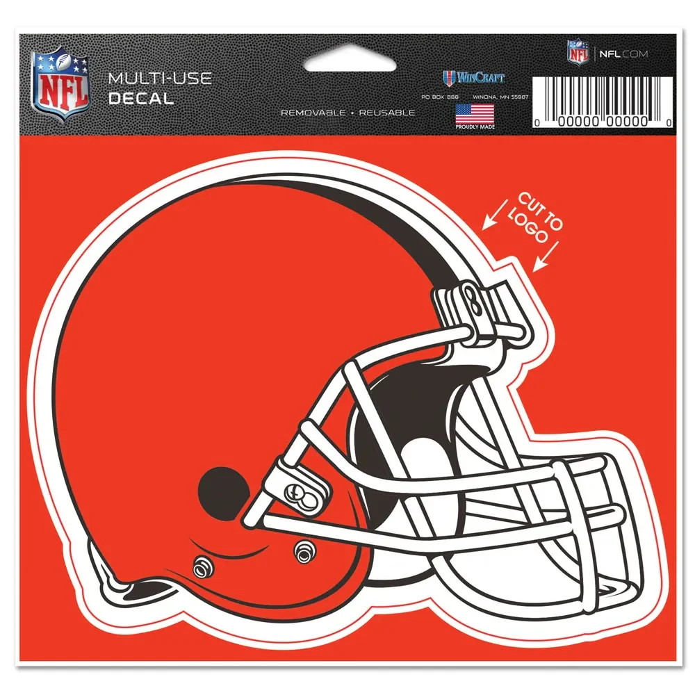 Cleveland Browns Decal 4.5×5.75 Perfect Cut Color Cut to Logo