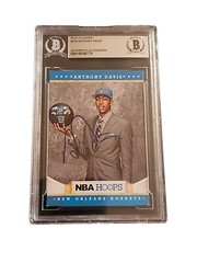 Anthony Davis Signed 2012-13 NBA Hoops Rookie Card-#275 COA Beckett Lakers🏆