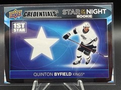 2021-22 Credentials 1st Star of the Night Rookies Quinton Byfield RC READ t4m