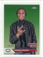 2024-25 TOPPS CHROME UEFA WOMEN’S UWCL GREEN INSIDE LOOK WENDIE RENARD 9/99