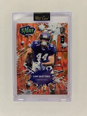 2025 Wild Card Splat Cam Skattebo /7 Rookie Orange Lava foil board SBORA04-CS