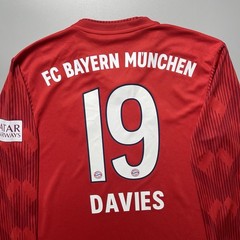 BAYERN ADIDAS 2018/2019 FOOTBALL SOCCER HOME JERSEY #19 DAVIES SIZE “S” CF5430