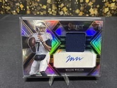 2022 Panini Select – Rookie Signature Memorabilia Malik Willis #RSM-MW /199