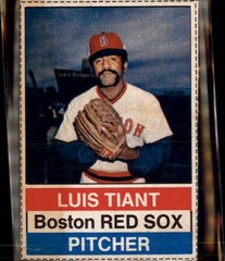 1976 Hostess Twinkies Luis Tiant #23 Boston Red Sox