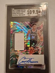 2021-22 Panini Spectra Cameron Thomas Rookie Patch Auto Celestial Prizm /99 RPA