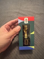 NEW FIFA World Cup 2026 Soccer 3D Trophy Replica with Pedestal 3 inches