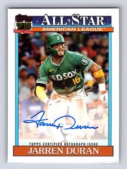 2026 Topps Series 2 Baseball Jarren Duran 1991 All-Stars Auto #91AS-JD. (W27)