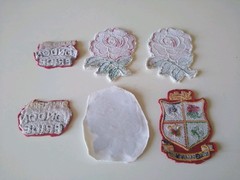 Job Lot Of England Rugby Union & Other Rugby Related Sew-On Patches