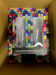 Box of 6 FIFA WORLD CUP 2026 Trophy Shatterproof 17oz Beer Glass Sets 2 in 1