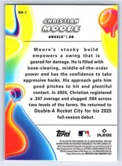 2025 Bowman Chrome #MM-3 Christian Moore Melt Mashers Mini-Diamond #/150