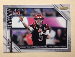 2021 2022 Panini NFL Instant Joe Burrow #257 Throws for 263 in SB Bengals PR 530