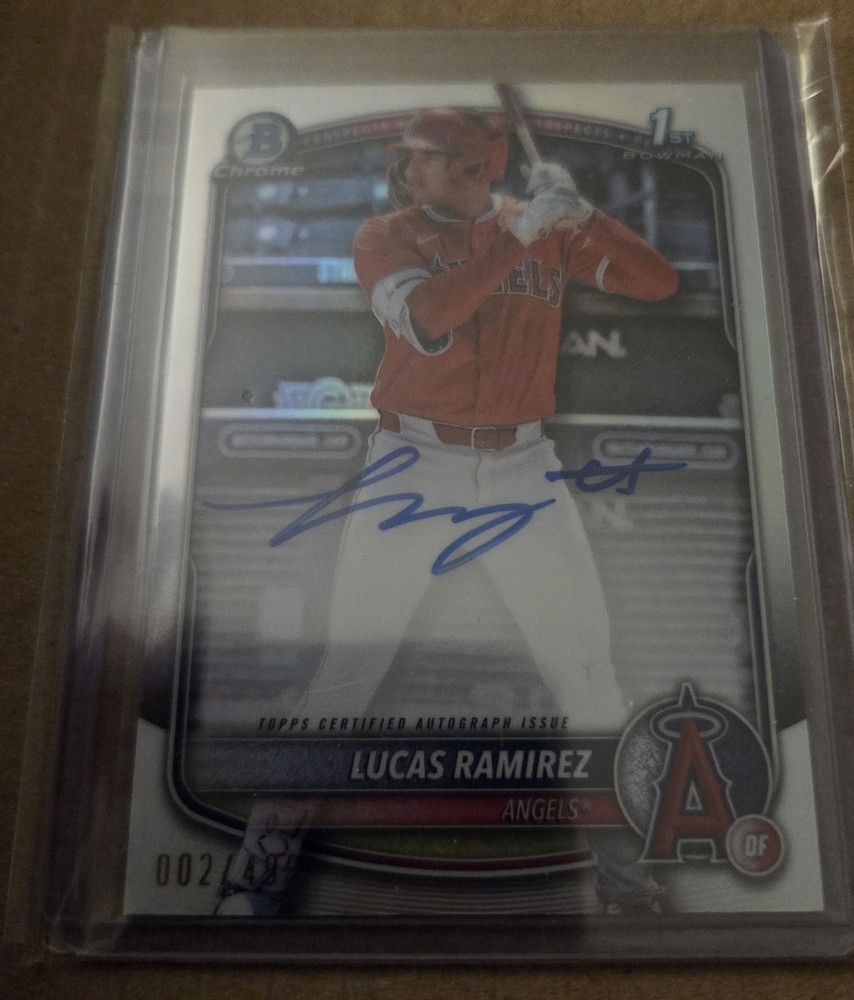2025 Bowman Chrome Lucas Ramirez Ref Auto 002/499