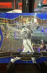 2025 Panini Select – Diamond Level Ozzie Smith #215 Blue Pulsar Prizm /99