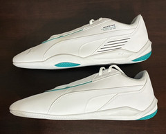 PUMA Mercedes AMG Petronas F1 Racing Team Men’s Size 14 White Sneakers Shoes NEW