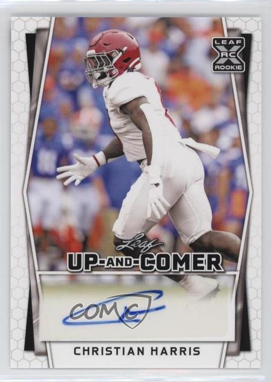2022 Leaf Holiday Packs Up and Comers Christian Harris Rookie Auto RC 2o6