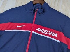 Nike Men’s Small Arizona Wildcats Elite Full Zip Track Jacket Navy Red Dri-Fit