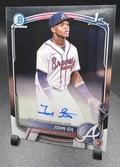 🔴⚪️🔵 2025 Bowman Chrome Autographs John Gil Auto 1st #CPA-JG ATL Braves