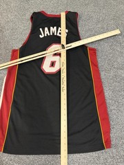 Miami Heat Jersey Mens Medium NBA Basketball LeBron James 6 Length +2 Adidas