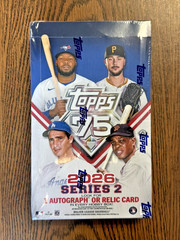 2026 Topps Series 2 Baseball Hobby Box! 1 Auto or 1 Relic! New, Sealed, In Hand!