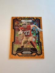 2023 Panini Prizm Nick Bosa Orange Disco Prizm 49ers In Toploader