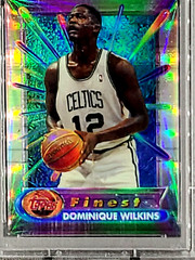 1994 Topps Finest Refractor #175 Dominique Wilkins HOF PSA 9 Mint Only 1 Higher
