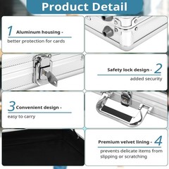 34″x22″ Portable Trade Show Display Case for Trade Shows & Table Top Card Dis…