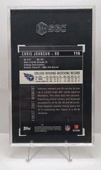 2008 Topps Finest Rookie Autographs Chris Johnson (RC) #116 AUTO RARE SGC 10/10