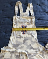 New York Mets Concepts Sport Gray Camo Romper Overalls-women’s small -New-MLB