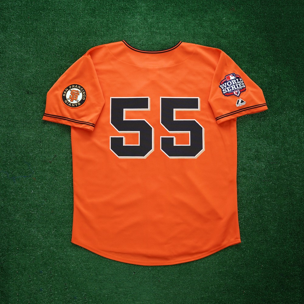 Tim Lincecum 2012 San Francisco Giants Men’s Alt Orange World Series Jersey