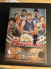 2025/26 Bowman Basketball Blaster Box Sealed. Along With Decals From Top 3 Picks