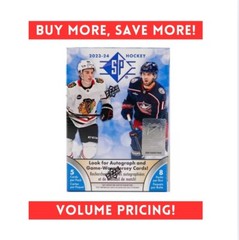 NEW! 2023-24 Upper Deck SP Hockey 8-Pack Blaster Box