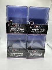 BCW 3X4 Thick Card Toploaders 4 Packs of 10 for up to 197pt Cards, 40 Total