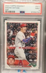 💥2023 Topps Holiday Shohei Ohtani SSP PSA 9 Holiday Sleeve #H17