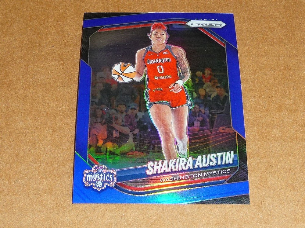 2025 Panini Prizm WNBA SHAKIRA AUSTIN BLUE PRIZM MYSTICS 46/199 #81