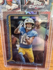 Topps 2025 Topps Chrome Rookie Ladd McConkey #156 Los Angeles Chargers
