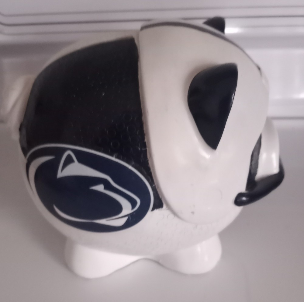Penn State Football Piggy Bank Officially Licensed Collegiate Product Resin RARE