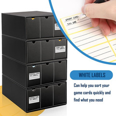 8000+Trading Card Storage Boxes with 50 Card Storage Box Dividers,Baseball Foota