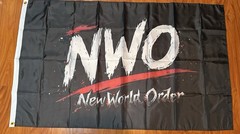 NWO New World Order Wrestling 3×5′ Flag Banner Wrestle Fan Gift Black White Red
