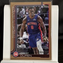 2025-26 Topps – Jalen Duren #41 Gold 2009/2025