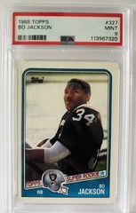 1988 TOPPS #327 BO JACKSON ROOKIE RC PSA 9