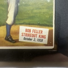 1954 Topps Scoop Bob Feller #27 SGC 3 VG