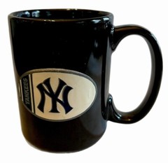 New York Yankees 2010 Great American Products Baseball Logo Black Coffee Mug