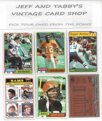 1981 TOPPS FOOTBALL 401 to 528 / SEE DROP DOWN MENU