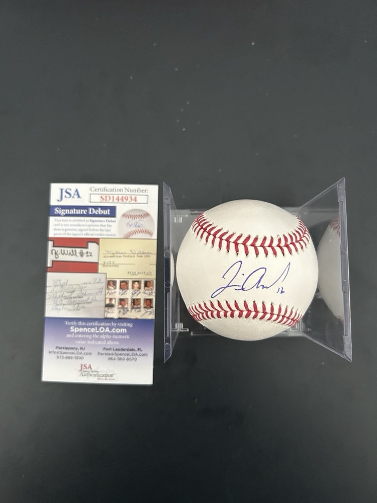 Jamie Arnold Autographed Signed Baseball ROMLB JSA Cert Oakland Athletics