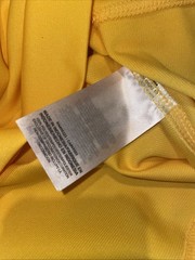 Michigan Wolverines Hockey SP Jersey Mens SMALL Yellow Vintage Ccha Clean BIG